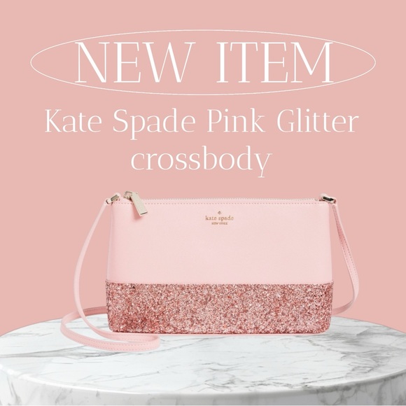 kate spade Handbags - NWT Kate Spade Pink Glitter Crossbody Bag